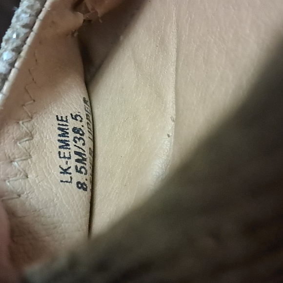 Lucky Brand Emmie Ballet Flat in Gray Snake  Slip-on Round Toe Size 8.5 Leather - Picture 8 of 8